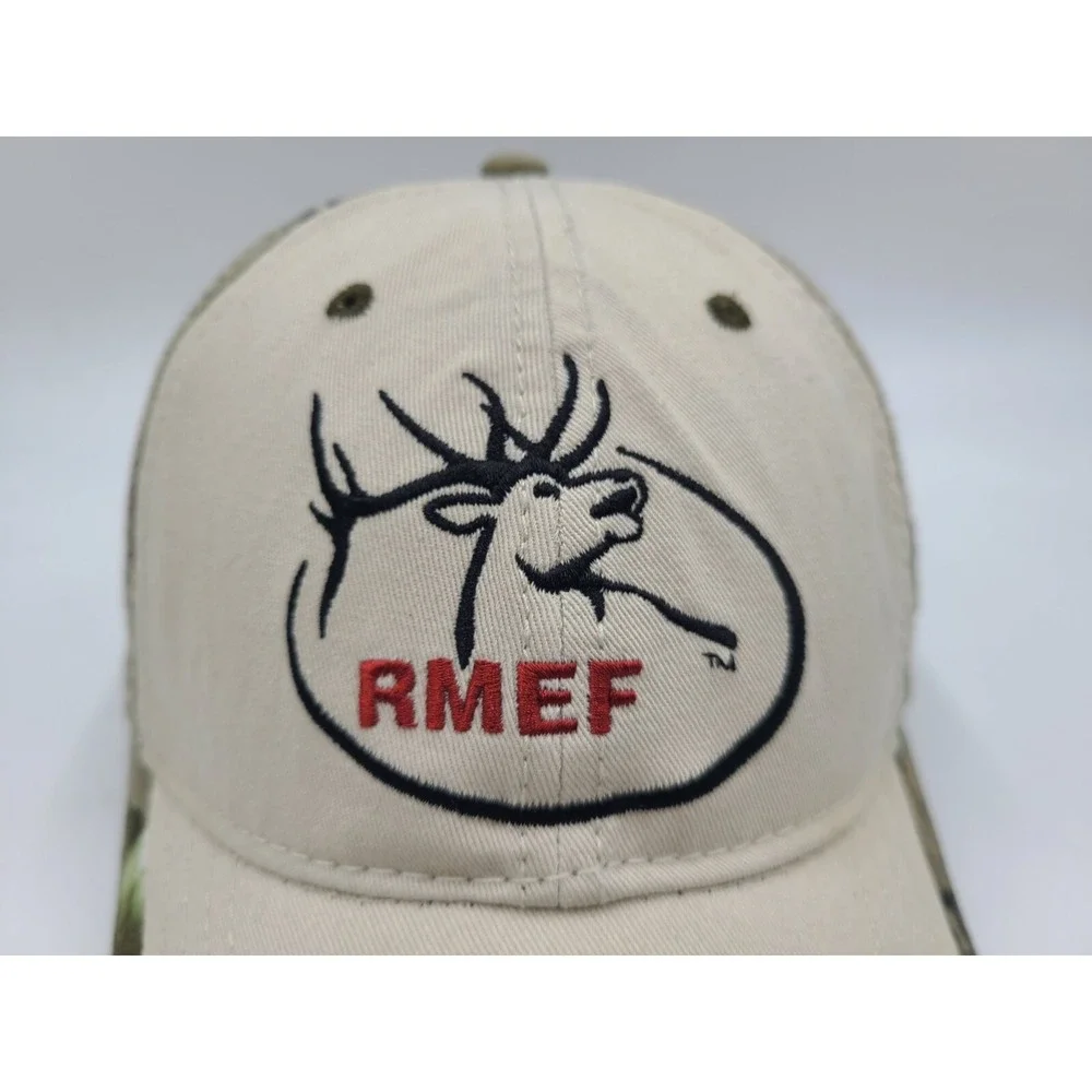 RMEF Rocky Mountain Elk Foundation‎ Committee The Game Camo Adjustable Hat Cap